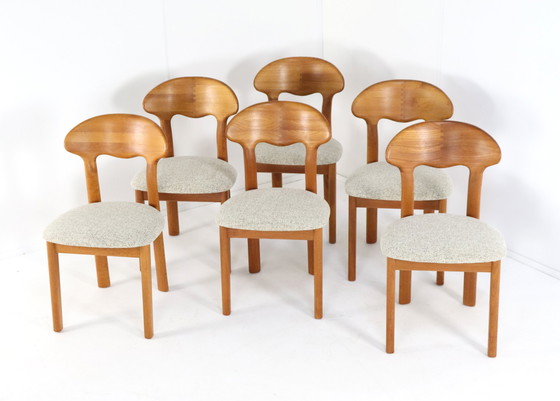 Image 1 of 6X Juul Kristensen Chaises Danoises Solides 'Them' Vintage