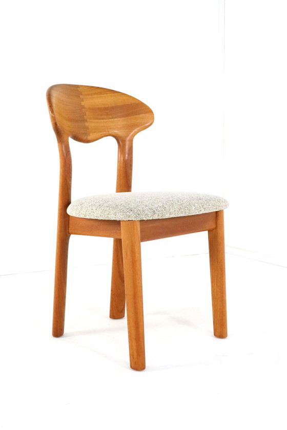 Image 1 of 6X Juul Kristensen Chaises Danoises Solides 'Them' Vintage