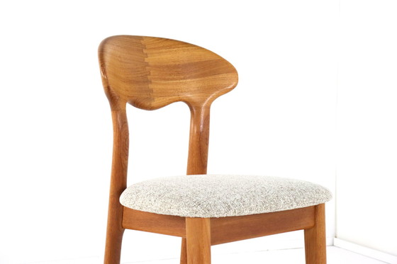 Image 1 of 6X Juul Kristensen Chaises Danoises Solides 'Them' Vintage