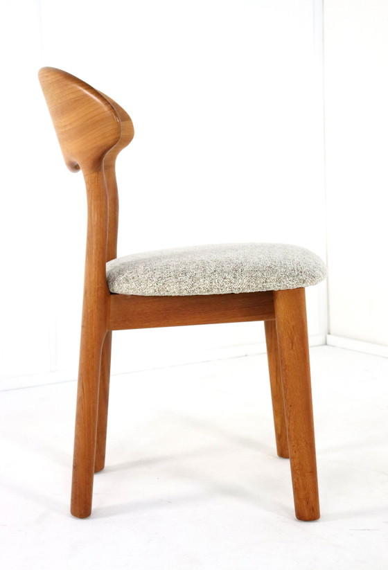 Image 1 of 6X Juul Kristensen Chaises Danoises Solides 'Them' Vintage