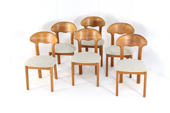 Image 1 of 6X Juul Kristensen Chaises Danoises Solides 'Them' Vintage