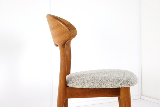 Image 1 of 6X Juul Kristensen Chaises Danoises Solides 'Them' Vintage