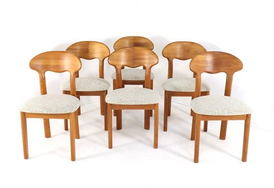 Image 1 of 6X Juul Kristensen Chaises Danoises Solides 'Them' Vintage