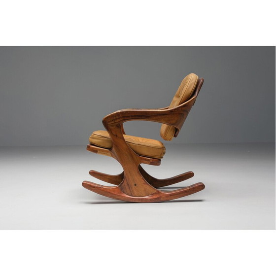 Image 1 of Fauteuil à bascule Vintage American Studio Furniture, 1970