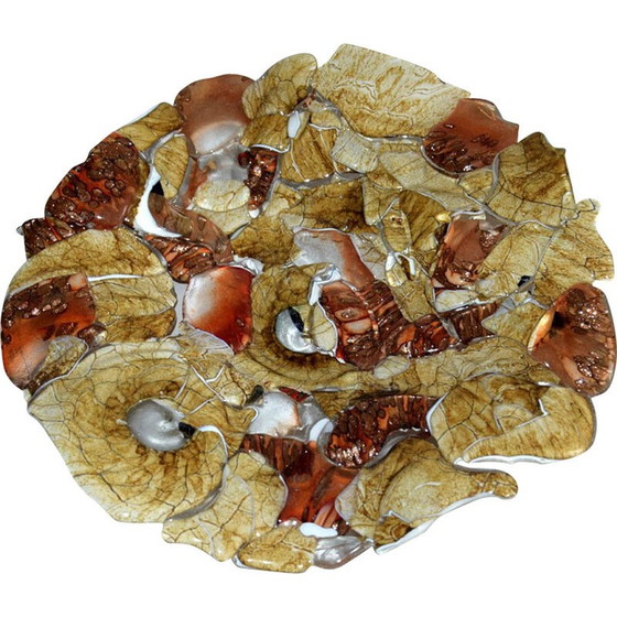 Image 1 of Bol en verre d'art vintage par Jozefina Krosno, Pologne 1980