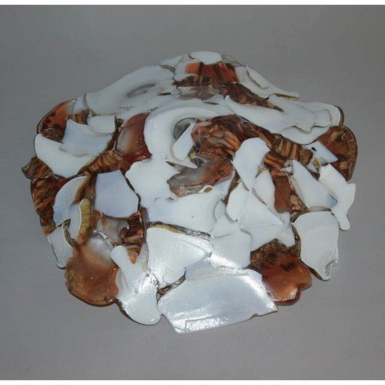 Image 1 of Bol en verre d'art vintage par Jozefina Krosno, Pologne 1980