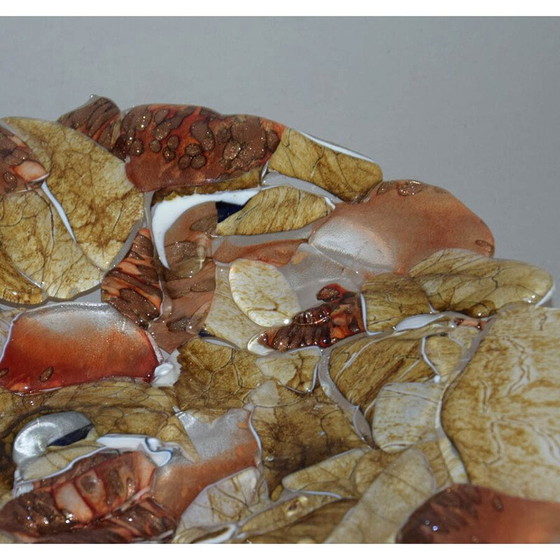 Image 1 of Bol en verre d'art vintage par Jozefina Krosno, Pologne 1980