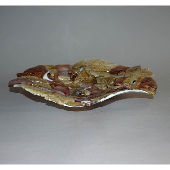 Image 1 of Bol en verre d'art vintage par Jozefina Krosno, Pologne 1980