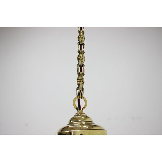 Image 1 of Suspension art déco en laiton, tchèque 1930