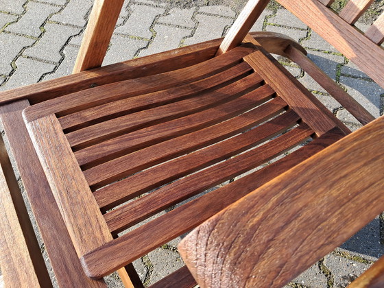 Image 1 of 2 chaises longues Skagerak en teck, pliables