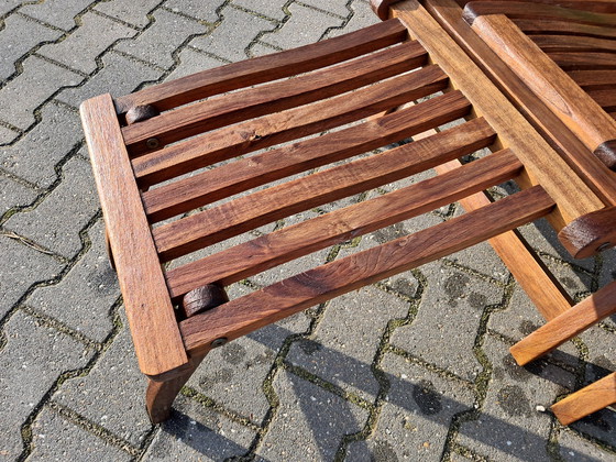 Image 1 of 2 chaises longues Skagerak en teck, pliables