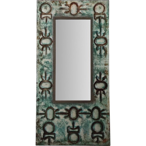 Miroir vintage en céramique
