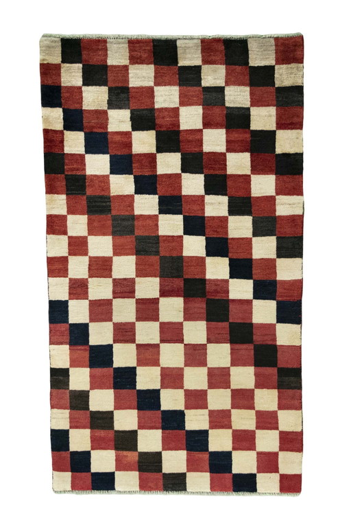 Tapis Gabbeh Nomade noué à la main - 183 X 104 cm