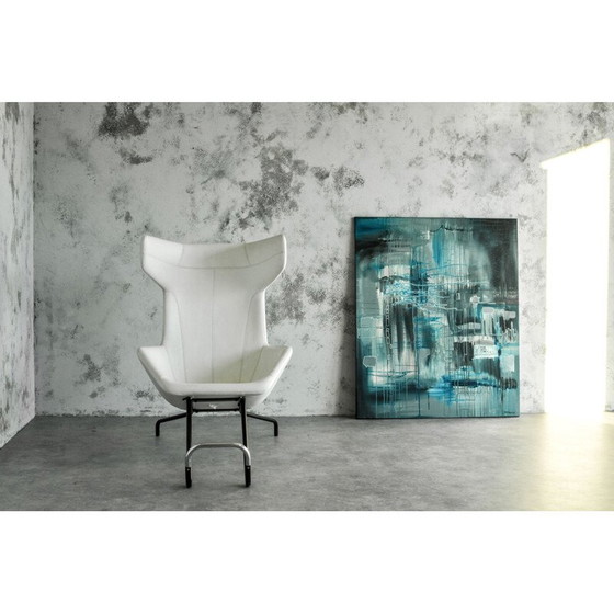 Image 1 of Fauteuil blanc vintage pour Moroso