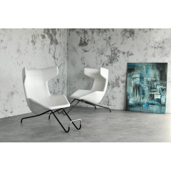 Image 1 of Fauteuil blanc vintage pour Moroso