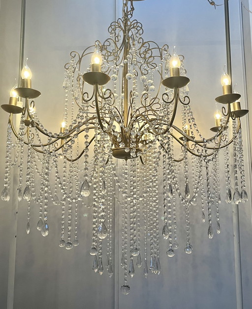 Vente ! De 1875,- à 745,- ! Lustre Xxxl en cristal