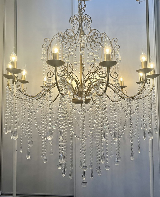 Vente ! De 1875,- à 745,- ! Lustre Xxxl en cristal