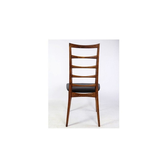 Image 1 of Ensemble de 4 chaises vintage en bois de rose à haut dossier de Niels Kofoed, années 1960