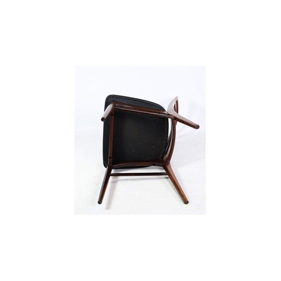 Image 1 of Ensemble de 4 chaises vintage en bois de rose à haut dossier de Niels Kofoed, années 1960