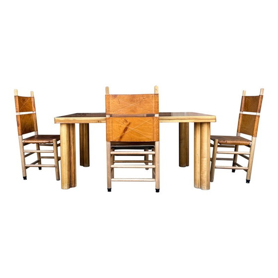 Image 1 of Table vintage Scuderia par Carlo Scarpa pour Bernini, 1977