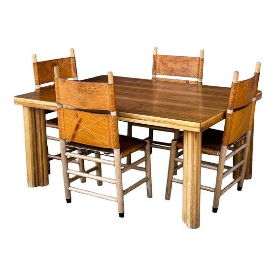 Image 1 of Table vintage Scuderia par Carlo Scarpa pour Bernini, 1977