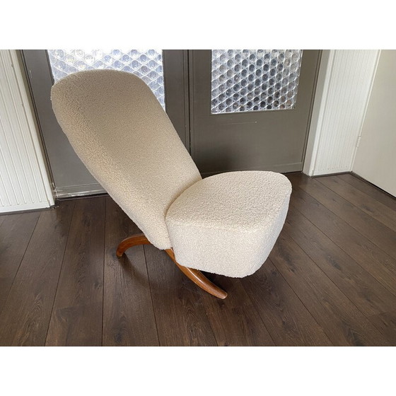 Image 1 of Fauteuil scandinave vintage en laine par Theo Ruth pour Artifort, 1950s