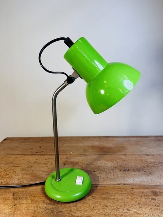 Image 1 of Lampe De Bureau Vintage Vert Pomme