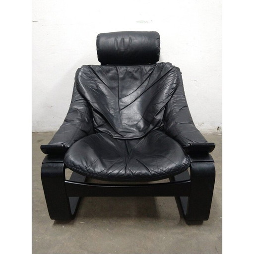 Fauteuil vintage Nelo Möbel par Ake Fribytter, Suède années 1970