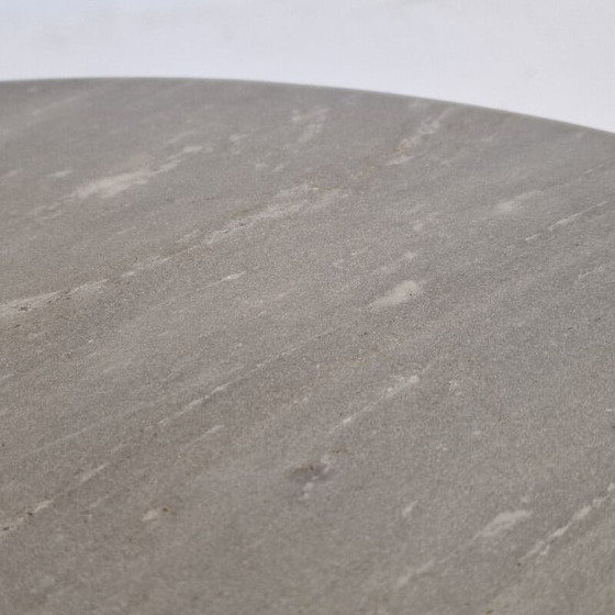 Image 1 of Table basse ronde vintage en marbre italien, 1980
