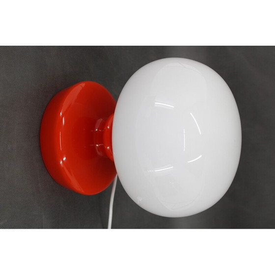 Image 1 of Lampe de table vintage à champignon en verre opalin par Stepan Tabery, Tchécoslovaquie 1970
