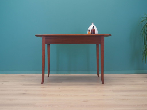 Table en acajou, Design danois, 1970S, Production : Danemark