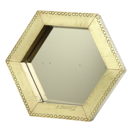 Image 1 of Rare miroir hexagonal Rodolfo Dubarry