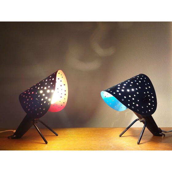 Image 1 of Paire de lampes de table vintage par Ernst Igl pour Hillebrand, 1950