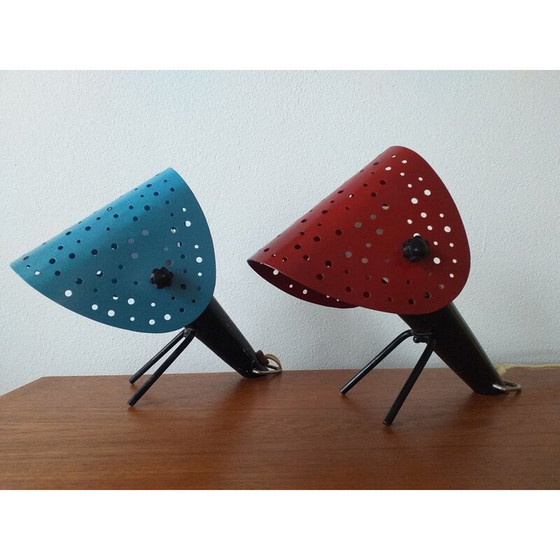 Image 1 of Paire de lampes de table vintage par Ernst Igl pour Hillebrand, 1950