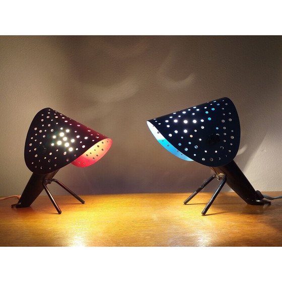 Image 1 of Paire de lampes de table vintage par Ernst Igl pour Hillebrand, 1950