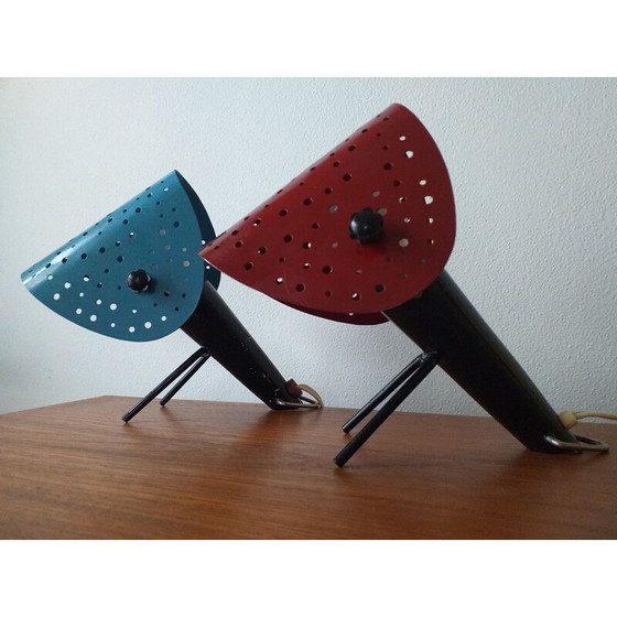 Image 1 of Paire de lampes de table vintage par Ernst Igl pour Hillebrand, 1950
