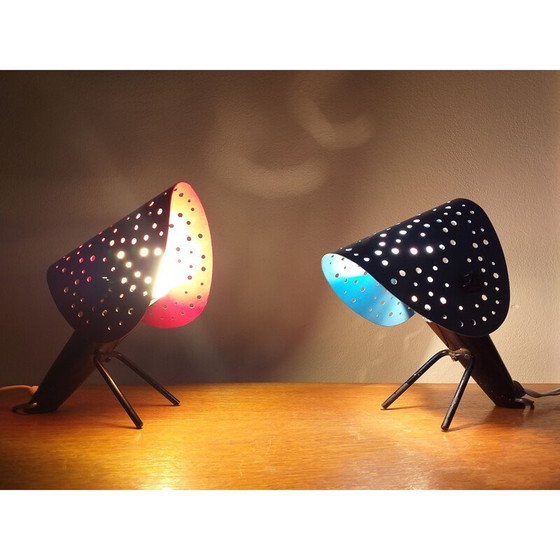 Image 1 of Paire de lampes de table vintage par Ernst Igl pour Hillebrand, 1950