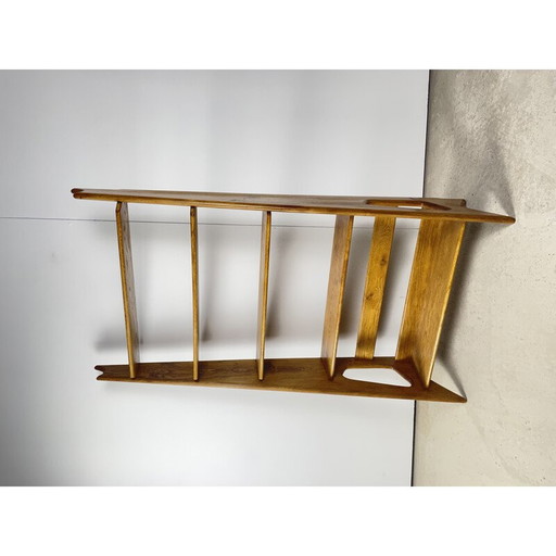 Etagère vintage en chêne par Pierre Cruège
