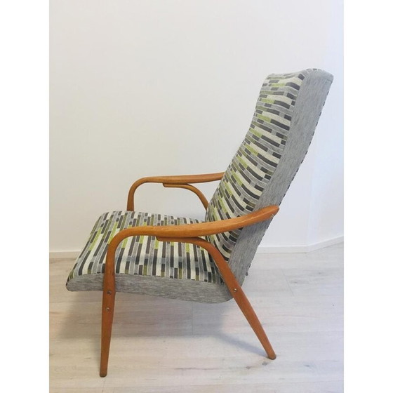 Image 1 of Fauteuil gris vintage par Antonin Suman pour TON, 1960s