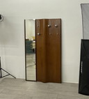 Porte-manteau en bois avec miroir, 1960