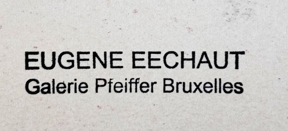 Image 1 of Eugene Eechaut 1928-2019 Paire De Projets Vers 1960 / Galerie Pfeiffer