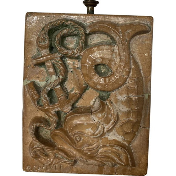 Image 1 of Base de lampe en céramique vintage par B.Chalvet, 1950