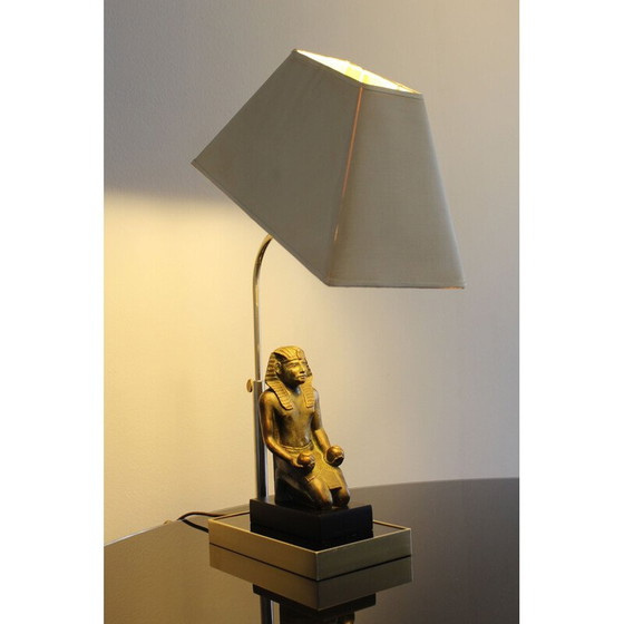 Image 1 of Lampe de table Pharaon Vintage Hollywood Regency 1970