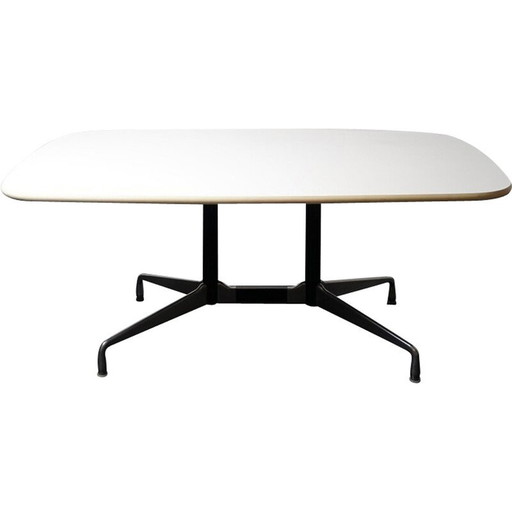 Table de conférence vintage en bois en forme de bateau par Charles et Ray Eames pour Vitra, 1960