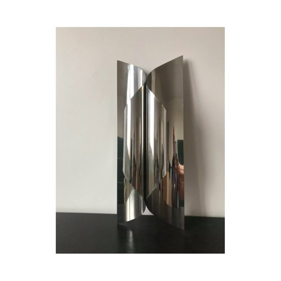 Image 1 of Applique vintage en acier inoxydable par Maison Charles, 1970