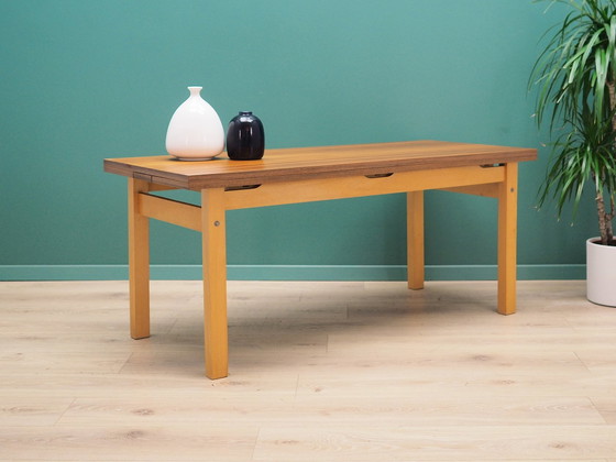 Image 1 of Table en hêtre, design danois, années 1980, fabricant : Ofm