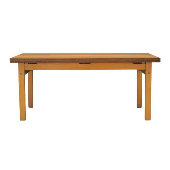 Image 1 of Table en hêtre, design danois, années 1980, fabricant : Ofm