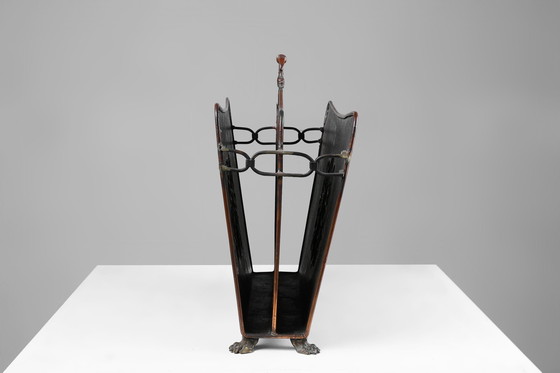 Image 1 of Porte-revues Mid Century en cuivre martelé, France, 1890S