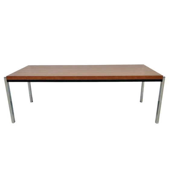 Image 1 of Table basse design danois teck chromé Mid Century