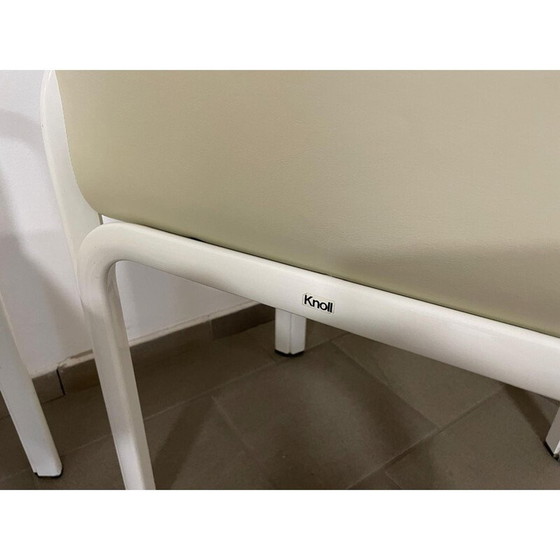 Image 1 of Ensemble de 4 chaises vintage en cuir et métal par Gae Aulenti Orsay pour Knoll, Italie 1970